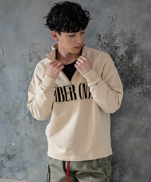 NUMBER (N)INE DENIM（ナンバーナインデニム）の「NUMBER (N)INE DENIM(ナンバーナインデニム)ドロップショルダープルオーバー（スウェット・メンズ・ブラック/ベージュ/グレー・S/M/L/XL）」の5枚目の写真