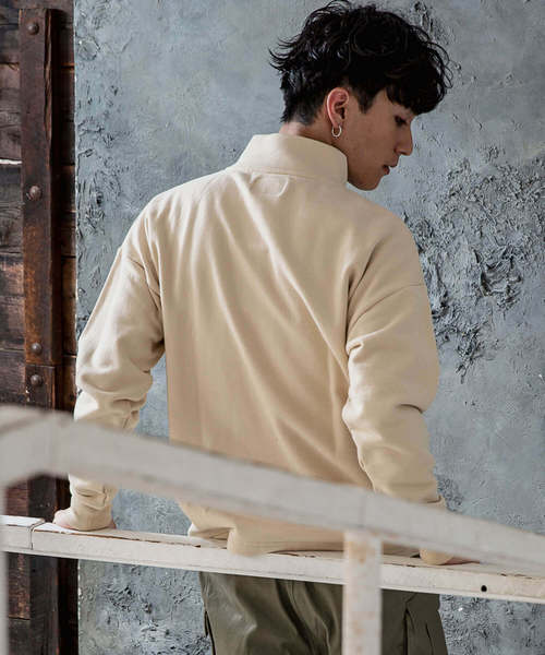 NUMBER (N)INE DENIM（ナンバーナインデニム）の「NUMBER (N)INE DENIM(ナンバーナインデニム)ドロップショルダープルオーバー（スウェット・メンズ・ブラック/ベージュ/グレー・S/M/L/XL）」の6枚目の写真