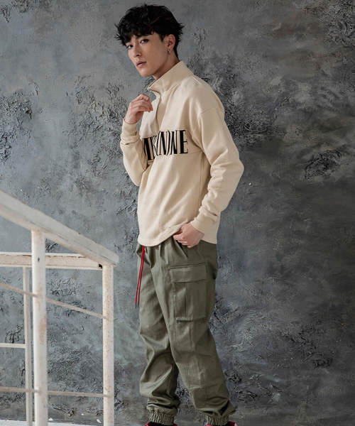 NUMBER (N)INE DENIM（ナンバーナインデニム）の「NUMBER (N)INE DENIM(ナンバーナインデニム)ドロップショルダープルオーバー（スウェット・メンズ・ブラック/ベージュ/グレー・S/M/L/XL）」の9枚目の写真