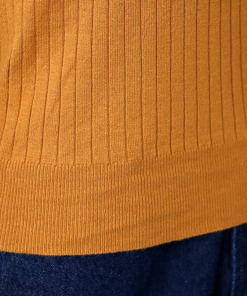 Bou Jeloud（ブージュルード）の「アロエ加工◆ヘンリーリブプルオーバー（ニット/セーター・レディース・チャコールグレー/パープル/ブラウン/イエロー/ブラック・FREE）」の21枚目の写真