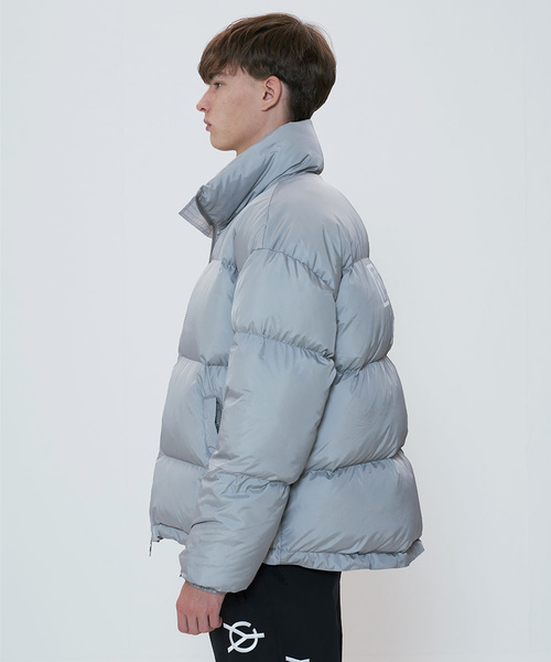 OY（オーワイ）の「トリプルロゴナイロンダウンジャケット/中綿ジャケット（ダウンジャケット/コート・メンズ・ブラック/グレー・FREE）」の21枚目の写真