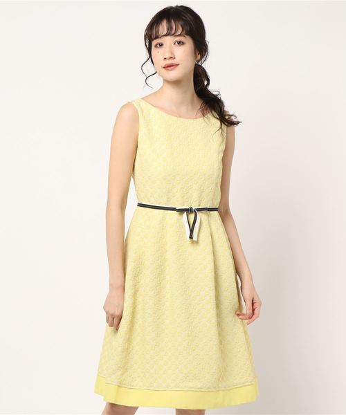 Princess ディアプリンセス のファッション ワンピース ワンピース Dear セール Princess 小花ジャガード ワンピース ドレス Dear 超人気新品売れ筋