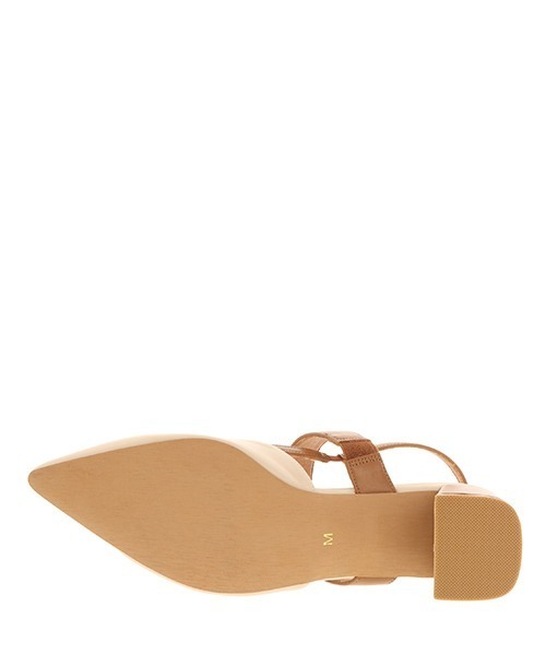 RANDA（ランダ）の「ベルトミュールパンプス（パンプス・レディース・ブラック/クリーム/グレイッシュベージュ/パイソン・LL/M/L/S）」の7枚目の写真