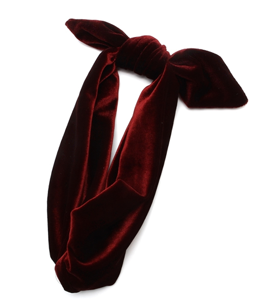 WEGO（ウィゴー）の「WEGO/ベロアターバン（ヘアバンド・レディース・ブラック/ネイビー/パープル/ピンク/ワイン・FREE）」の5枚目の写真