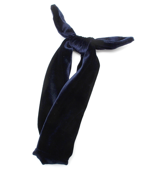 WEGO（ウィゴー）の「WEGO/ベロアターバン（ヘアバンド・レディース・ブラック/ネイビー/パープル/ピンク/ワイン・FREE）」の3枚目の写真