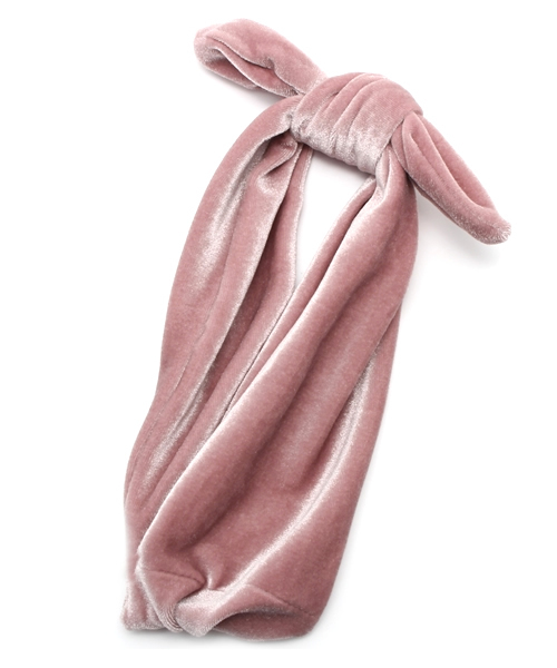 WEGO（ウィゴー）の「WEGO/ベロアターバン（ヘアバンド・レディース・ブラック/ネイビー/パープル/ピンク/ワイン・FREE）」の4枚目の写真