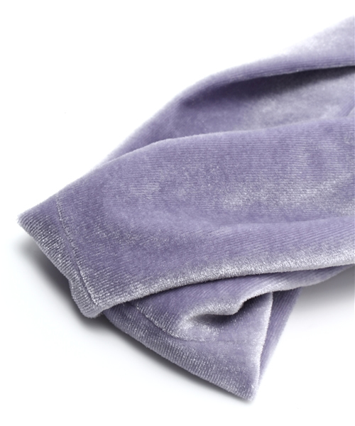 WEGO（ウィゴー）の「WEGO/ベロアターバン（ヘアバンド・レディース・ブラック/ネイビー/パープル/ピンク/ワイン・FREE）」の6枚目の写真