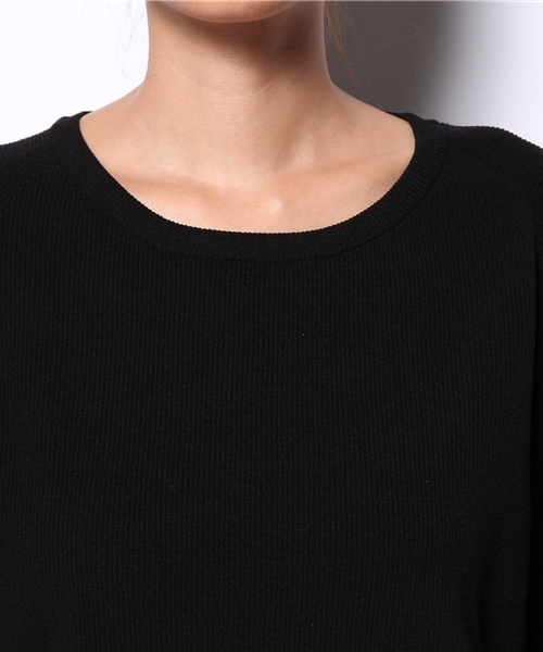 mystic（ミスティック）の「ショート丈リブプルオーバー（ニット/セーター・レディース・ブラック/グレー/ネイビー・ﾌﾘ-）」の5枚目の写真