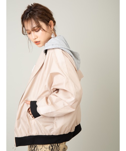 CECIL McBEE（セシルマクビー）の「フード付きブルゾン（テーラード 