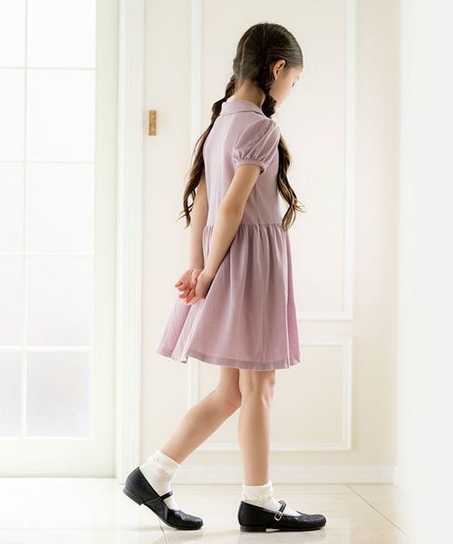 Catherine Cottage(キャサリンコテージ)の「ポロワンピ(ワンピース・キッズ・ブラック/ネイビー/ピンク/ライラック・110/120/130/140/150/160)」の10枚目の写真
