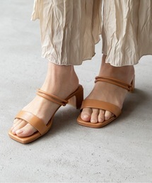 MODE ROBE | スクエアトゥダブルラインサンダル(サンダル)