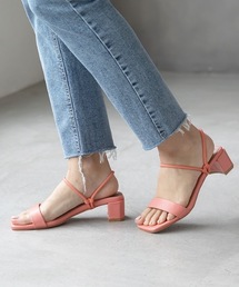 MODE ROBE | スクエアトゥダブルラインサンダル(サンダル)