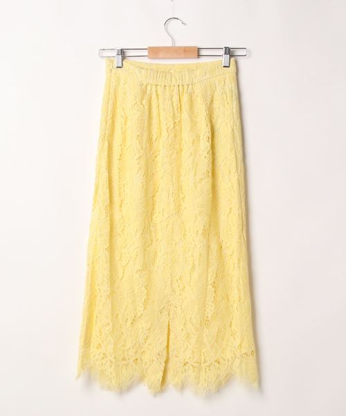 KOBE LETTUCE（コウベレタス）の「レースタイトスカート（スカート・レディース・イエロー/ブラック/オフホワイト/ターコイズブルー/ピンク系その他・S/M）」の6枚目の写真
