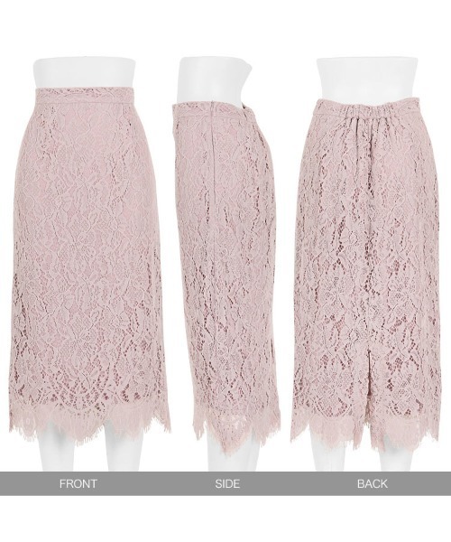 KOBE LETTUCE（コウベレタス）の「レースタイトスカート（スカート・レディース・イエロー/ブラック/オフホワイト/ターコイズブルー/ピンク系その他・S/M）」の12枚目の写真