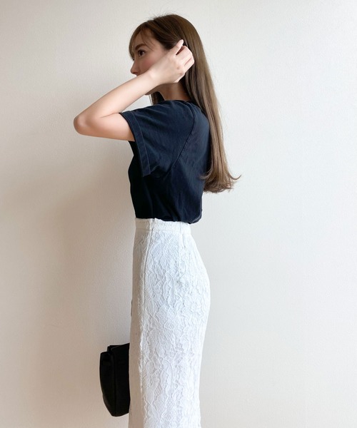 KOBE LETTUCE（コウベレタス）の「レースタイトスカート（スカート・レディース・イエロー/ブラック/オフホワイト/ターコイズブルー/ピンク系その他・S/M）」の18枚目の写真