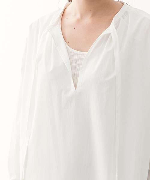 TOPKAPI（トプカピ）の「【Water Lilly】オーバーサイズ シャツ（シャツ/ブラウス・レディース・ブラック/ホワイト/グレイッシュブルー・FREE）」の13枚目の写真