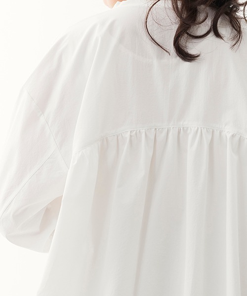 TOPKAPI（トプカピ）の「【Water Lilly】オーバーサイズ シャツ（シャツ/ブラウス・レディース・ブラック/ホワイト/グレイッシュブルー・FREE）」の15枚目の写真