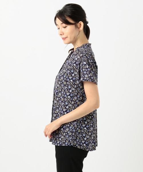 J.PRESS Ladies（J.プレス レディス）の「【洗える】LIBERTY Tiger Lily フリルカラーブラウス（シャツ/ブラウス・レディース・黄土色系5/ネイビー系5・XS）」の11枚目の写真