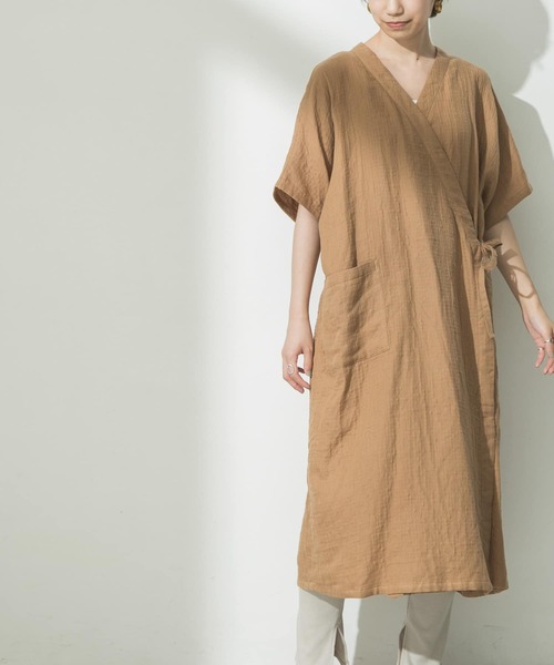 UCHINO ウチノ マシュマロガーゼ カシュクールワンピース URBAN RESEARCH（アーバンリサーチ）の「URBAN RESEARCH×UCHINO