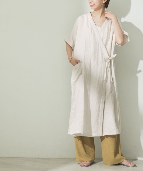 アーバンリサーチ×UCHINO　マシュマロガーゼ カシュクールワンピース 快眠 URBAN RESEARCH（アーバンリサーチ）の「URBAN RESEARCH×UCHINO