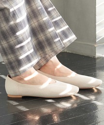 ROPE' PICNIC | リブニットソフトスクエアトゥフラットシューズ(ドレスシューズ)