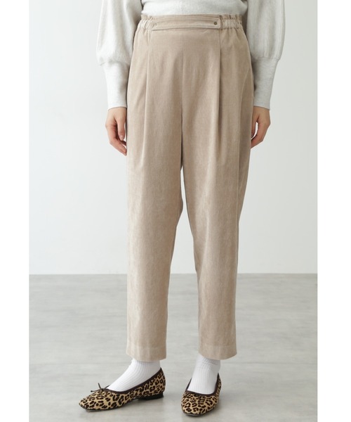 human woman(ヒューマンウーマン)の「◆シャンブレーコールパンツ(その他パンツ・レディース・ダークベージュ/ライトグリーン・SMALL/MEDIUM)」の1枚目の写真
