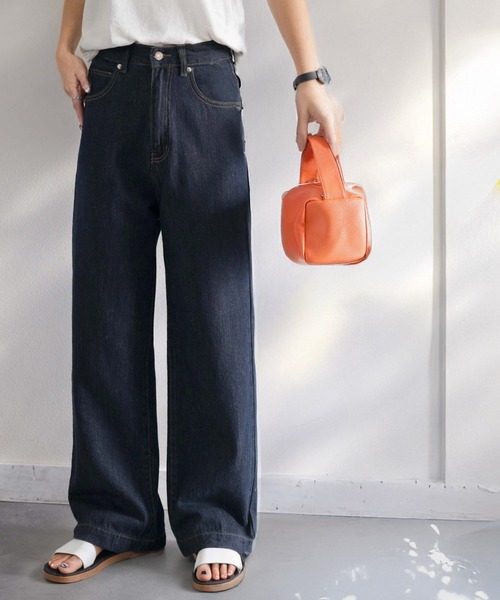 追加写真 ハイウエスト美脚脚長 ブーツカットパンツ レディース アメリカン