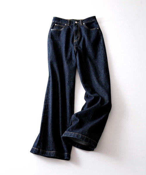 classicalelf（クラシカルエルフ）の「【高身長･大きいサイズ対応/5サイズ展開】美脚見え×ラフさのいいとこ取り♪ハイウエスト ルーズ デニム パンツ（デニムパンツ・レディース・ライトブルー/ワンウォッシュ/ブラック/ナチュラル・LARGE/MEDIUM/SMALL/X-LARGE/XX-LARGE）」の14枚目の写真