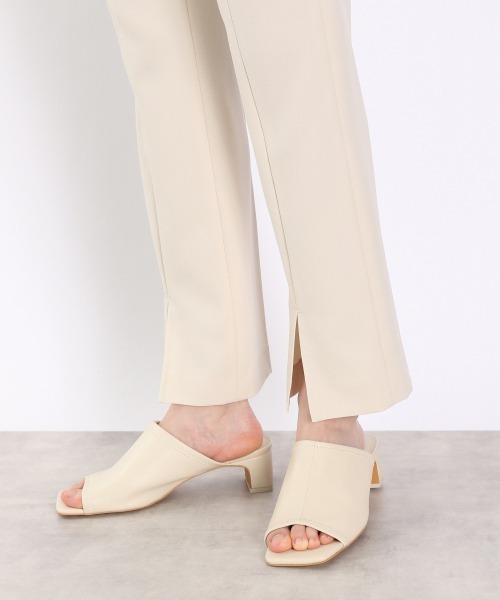 LOWRYS FARM（ローリーズファーム）の「リランチェフロントスリットパンツ　930257（スラックス・レディース・アイボリー/ブラック/レッド/イエロー系その他・MEDIUM/LARGE）」の9枚目の写真