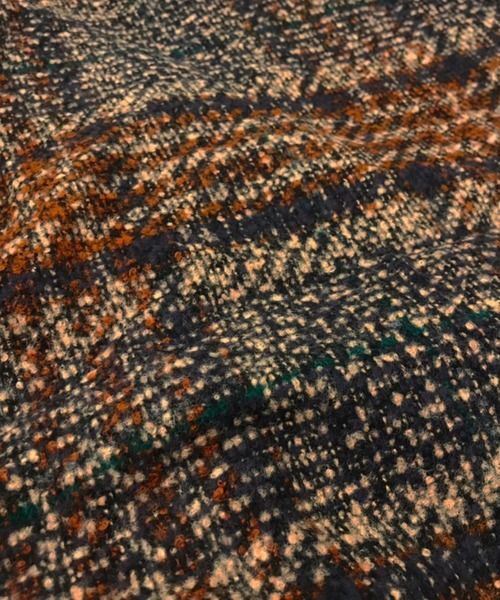 DAY CLOSET（デイ クローゼット）の「【non-no1.2月合併号掲載/裏キルティング加工】ルーズシルエットチェック柄ショートコート レディース（ピーコート・レディース・ブラック/ブラウン/ネイビー/ブルー系その他/ベージュ×ブラック/ブラウン系その他・L/M/S）」の9枚目の写真