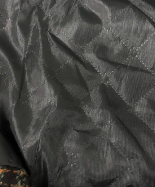 DAY CLOSET（デイ クローゼット）の「【non-no1.2月合併号掲載/裏キルティング加工】ルーズシルエットチェック柄ショートコート レディース（ピーコート・レディース・ブラック/ブラウン/ネイビー/ブルー系その他/ベージュ×ブラック/ブラウン系その他・L/M/S）」の8枚目の写真