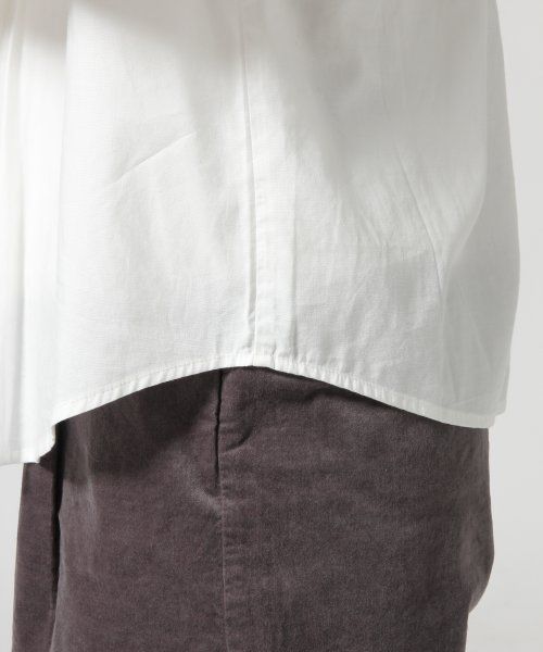 GLOBAL WORK（グローバルワーク）の「レースエリピンタックシャツ長袖/549624（シャツ/ブラウス・レディース・ホワイト/ブルー/ホワイト系その他/その他/ブルー系その他/ネイビー・LARGE/SMALL/MEDIUM）」の15枚目の写真