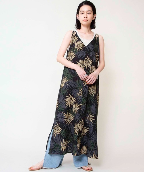 リーフ柄ワンピース ジョンブル公式通販 Johnbull Online Store