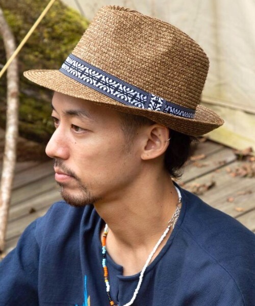 チャイハネ（チャイハネ）の「【チャイハネ】セブハット（ハット・メンズ・ネイビー/ブラウン/ナチュラル・FREE）」の2枚目の写真