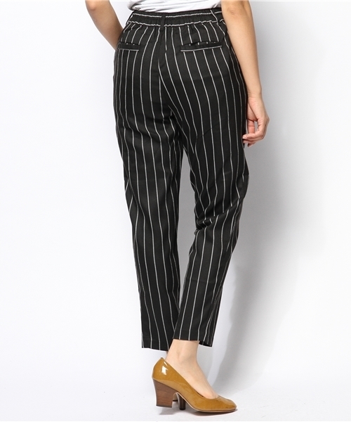 mystic（ミスティック）の「ストライプテーパードパンツ（その他パンツ・レディース・グレー/ブラック/ネイビー・ﾌﾘ-）」の5枚目の写真