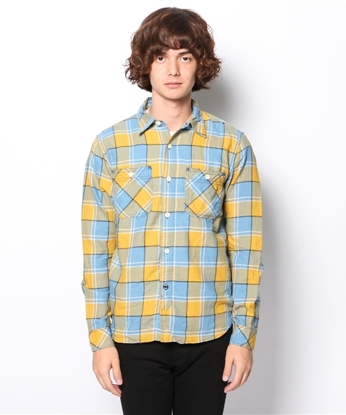 HYSTERIC GLAMOUR（ヒステリックグラマー）の「長袖ワークSH（シャツ/ブラウス・メンズ・イエロー系その他/ピンク系その他/グリーン系その他・MEDIUM/LARGE/SMALL）」の6枚目の写真