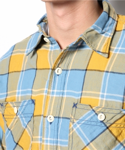 HYSTERIC GLAMOUR（ヒステリックグラマー）の「長袖ワークSH（シャツ/ブラウス・メンズ・イエロー系その他/ピンク系その他/グリーン系その他・MEDIUM/LARGE/SMALL）」の9枚目の写真