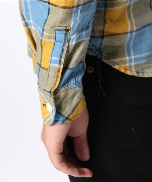 HYSTERIC GLAMOUR（ヒステリックグラマー）の「長袖ワークSH（シャツ/ブラウス・メンズ・イエロー系その他/ピンク系その他/グリーン系その他・MEDIUM/LARGE/SMALL）」の10枚目の写真