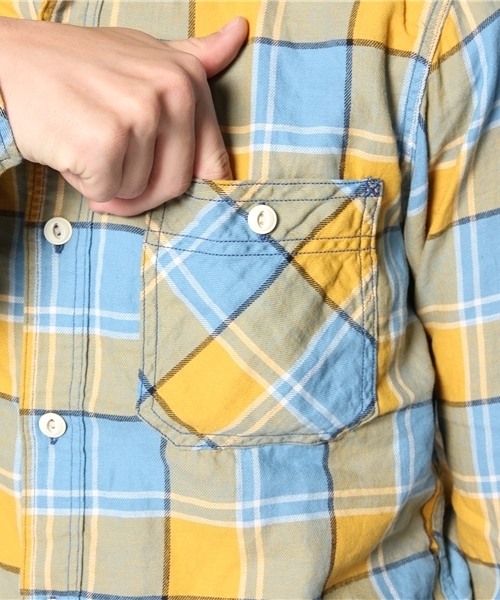 HYSTERIC GLAMOUR（ヒステリックグラマー）の「長袖ワークSH（シャツ/ブラウス・メンズ・イエロー系その他/ピンク系その他/グリーン系その他・MEDIUM/LARGE/SMALL）」の12枚目の写真