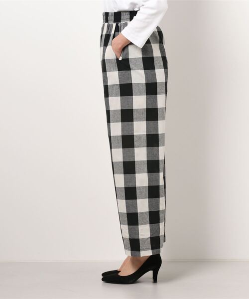 coca（coca）（コカ）の「センターシームブロックチェックパンツ（その他パンツ・レディース・ブラック・ONE SIZE）」の11枚目の写真