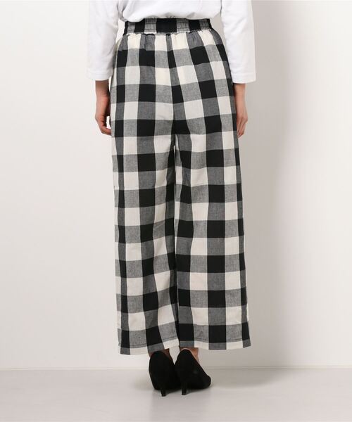 coca（coca）（コカ）の「センターシームブロックチェックパンツ（その他パンツ・レディース・ブラック・ONE SIZE）」の9枚目の写真
