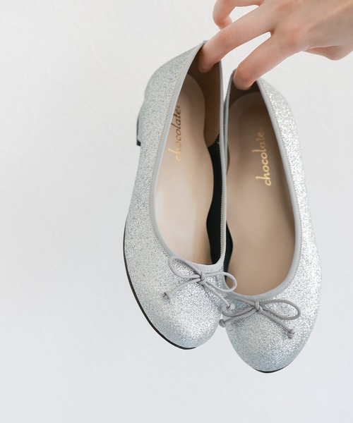 chocolates（チョコラテス）の「ラウンドバレエシューズ【日本製】（バレエシューズ・レディース・パイソン/ブラック系その他2/シルバー系その他/ブラック系その他/ネイビー/ブラック/レッド/マスタード/レオパード/シルバー/グレー/グリーン/ライトベージュ/ホワイト系・25cm/24cm/24.5cm/22.5cm/23cm/22cm/23.5cm）」の11枚目の写真