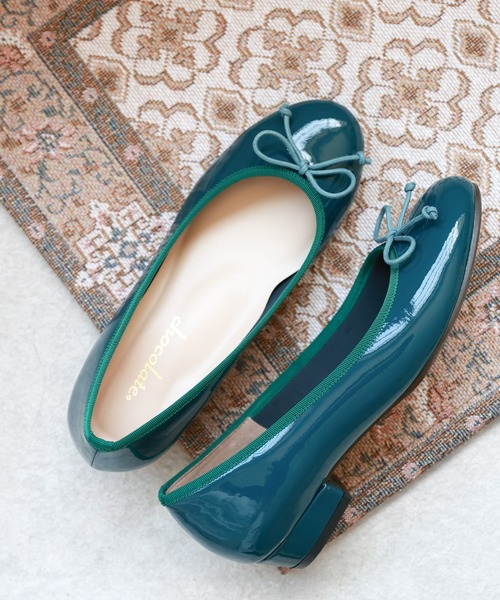 chocolates（チョコラテス）の「ラウンドバレエシューズ【日本製】（バレエシューズ・レディース・パイソン/ブラック系その他2/シルバー系その他/ブラック系その他/ネイビー/ブラック/レッド/マスタード/レオパード/シルバー/グレー/グリーン/ライトベージュ/ホワイト系・25cm/24cm/24.5cm/22.5cm/23cm/22cm/23.5cm）」の8枚目の写真
