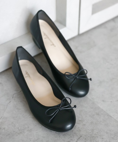chocolates（チョコラテス）の「ラウンドバレエシューズ【日本製】（バレエシューズ・レディース・パイソン/ブラック系その他2/シルバー系その他/ブラック系その他/ネイビー/ブラック/レッド/マスタード/レオパード/シルバー/グレー/グリーン/ライトベージュ/ホワイト系・25cm/24cm/24.5cm/22.5cm/23cm/22cm/23.5cm）」の5枚目の写真