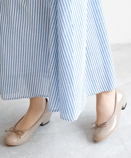 chocolates（チョコラテス）の「ラウンドバレエシューズ【日本製】（バレエシューズ・レディース・パイソン/ブラック系その他2/シルバー系その他/ブラック系その他/ネイビー/ブラック/レッド/マスタード/レオパード/シルバー/グレー/グリーン/ライトベージュ/ホワイト系・25cm/24cm/24.5cm/22.5cm/23cm/22cm/23.5cm）」の17枚目の写真