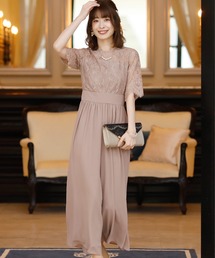 ワイドパンツ フォーマル ロング丈&結婚式 シフォン オールインワン ドレス オケージョンドレス パーティー パンツドレス お呼ばれ 七五三 ママ お宮参り 学校行事 二次会 成人式
