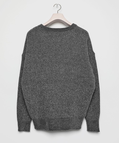 VANQUISH（ヴァンキッシュ）の「Mole yarn Crew neck Knit（ニット/セーター・レディース・チャコールグレー/ブラック・LARGE/MEDIUM）」の10枚目の写真