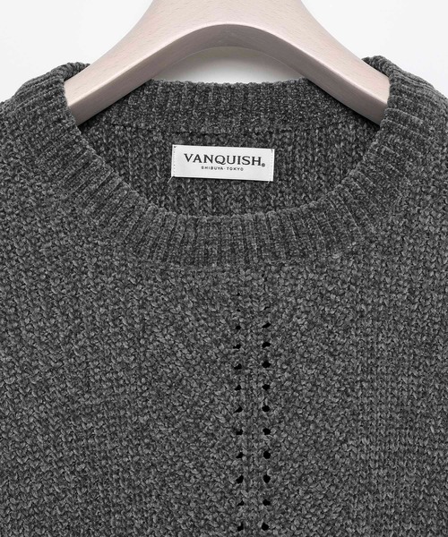 トップス 88hachihachi MOLE YARN KNIT CREW NECK VANQUISH（ヴァンキッシュ）の「Mole yarn Crew neck Knit（ニット