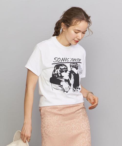 sonic youth（ソニックユース）の「＜KUNG FU＞SONIC YOUTH Tシャツ（Tシャツ/カットソー・レディース・ホワイト/ブラック・SMALL）」の2枚目の写真
