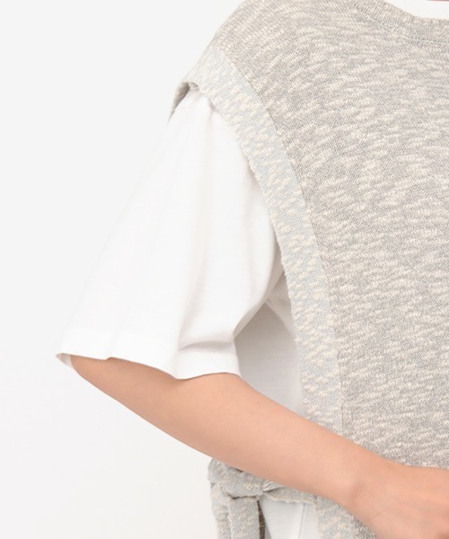 チチカカ（チチカカ）の「コットンスラブロングベスト（ベスト・レディース・ブラウン/グレー・FREE）」の10枚目の写真